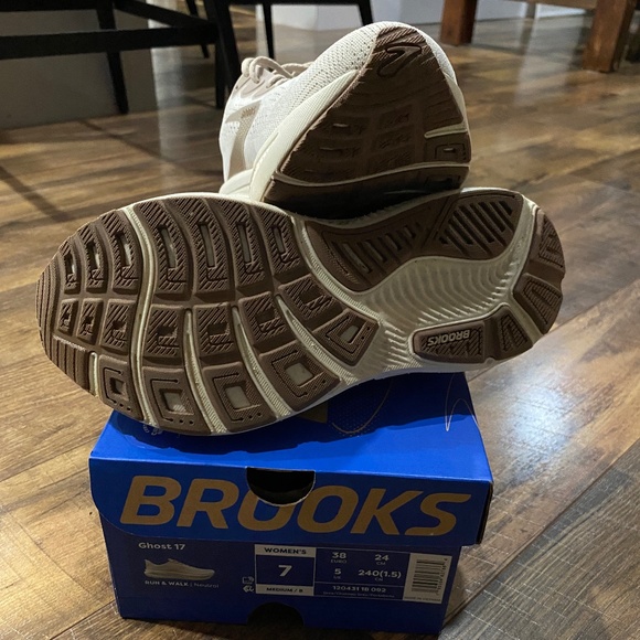 Brooks Ghost 17 Running Shoes Grey/Chateau Grey/Portabella - Picture 3 of 7